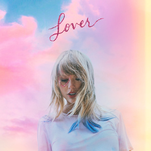 Taylor Swift Lover era portrait with pastel colors and romantic aesthetic